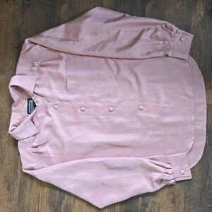 Carole Little For Saint Tropez West 100% Silk Button Down